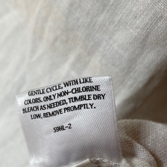 Eileen Fisher White Linen Midi A-line Tank Dress. - Picture 10 of 11